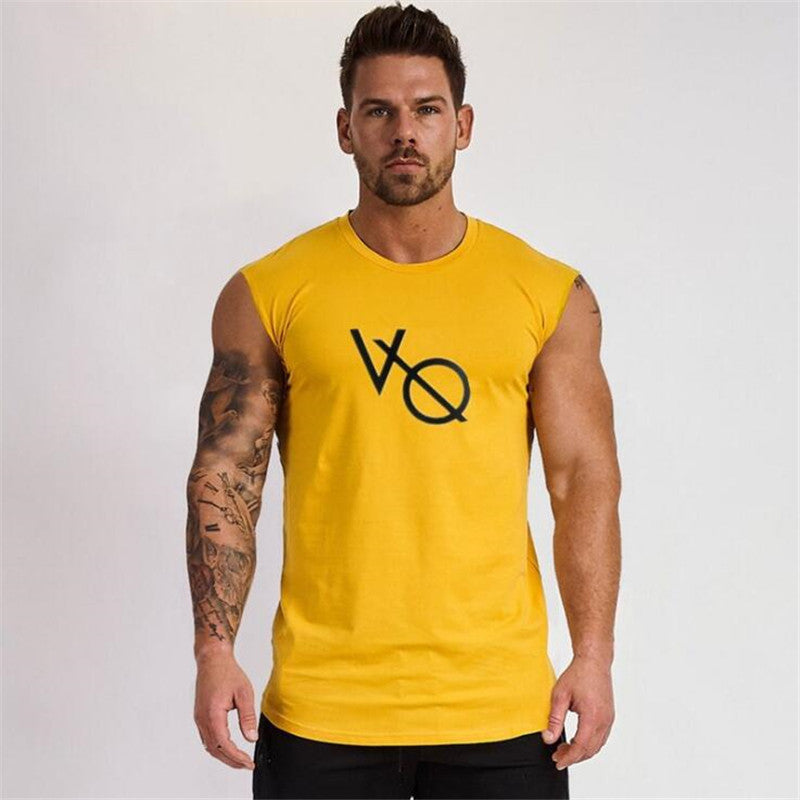 Sleeveless Sports Men's Vest Fitness Running Breathable Fitness Training Suit