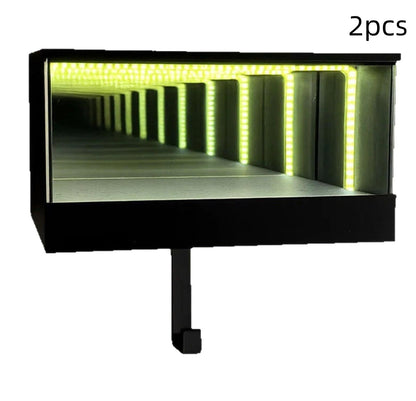 Garage Key Rack 3D Wall Mounted Mirror LED Light Display Box