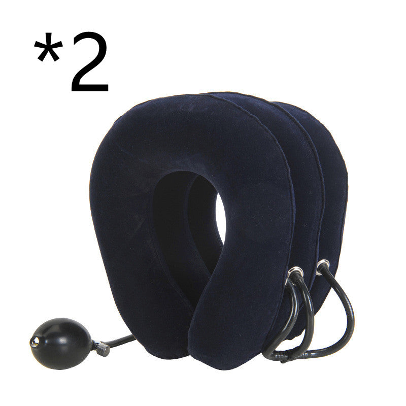 Alvoraz inflatable neck rest in Navy Blue, two-collar pack