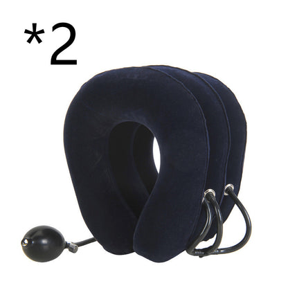 Alvoraz inflatable neck rest in Navy Blue, two-collar pack