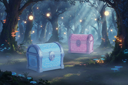 Treasure Chest Dream Starry Sky Projection Atmosphere Lighting Decoration Small Night Lamp