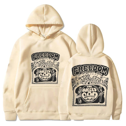 Hip Hop Cartoon Printed Long-sleeved Hoodie