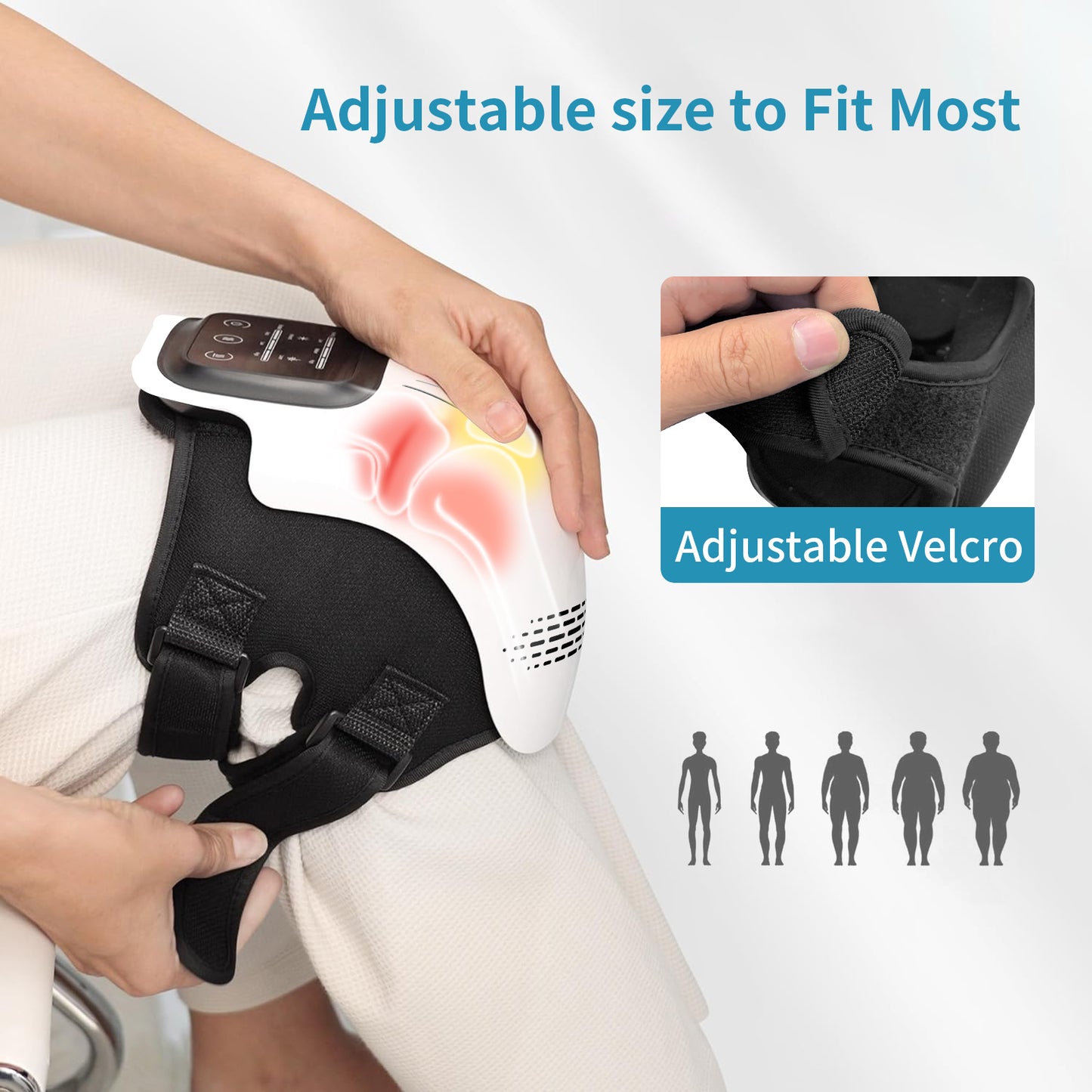Cordless Knee Massager with Heat & Vibration