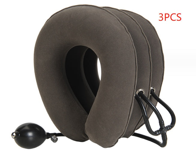 Alvoraz inflatable neck rest in Grey, three-collar pack