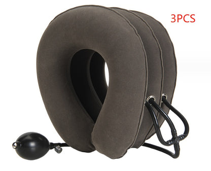 Alvoraz inflatable neck rest in Grey, three-collar pack