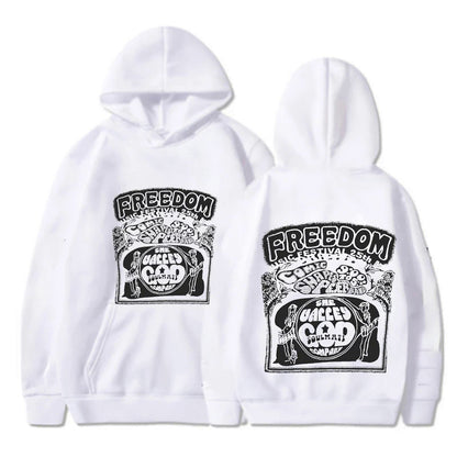 Hip Hop Cartoon Printed Long-sleeved Hoodie