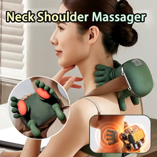 Electric Neck and Shoulder Massager - Wireless Kneading Massage Shawl
