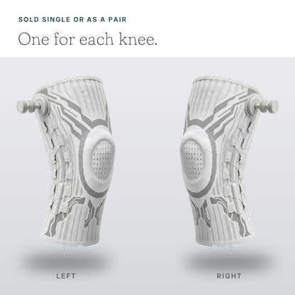 Left and right knee sleeves side by side - sold single or as a pair