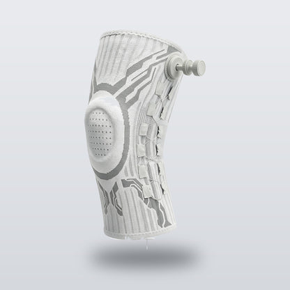 Knee sleeve shaped for the right knee