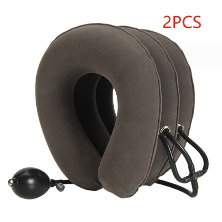 Alvoraz inflatable neck rest in Grey, two-collar pack