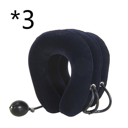 Alvoraz inflatable neck rest in Navy Blue, three-collar pack