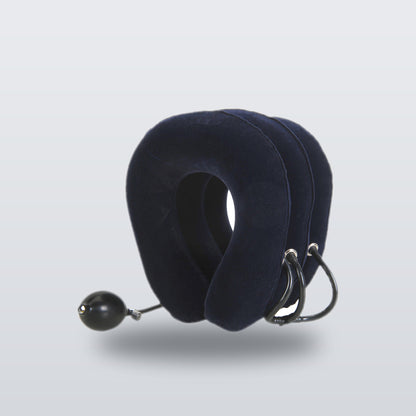 Inflatable neck rest in Navy Blue - single collar