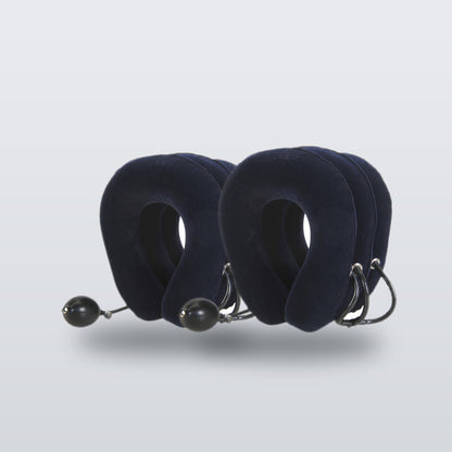 Inflatable neck rest in Navy Blue - two-collar pack